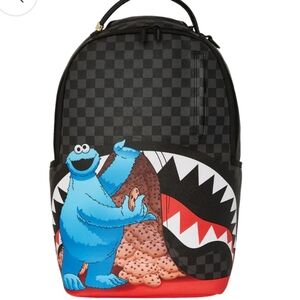 NWT FACTORY SEALED Cookie Monster Sesame Street Sprayground Backpack School Big